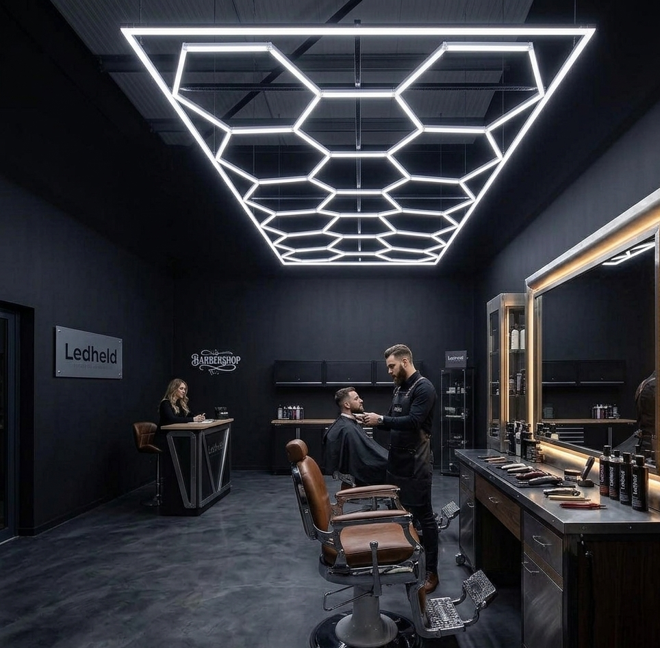 Hexagon LED Paneel – Professionele Honingraat Verlichting (485 x 244 cm)