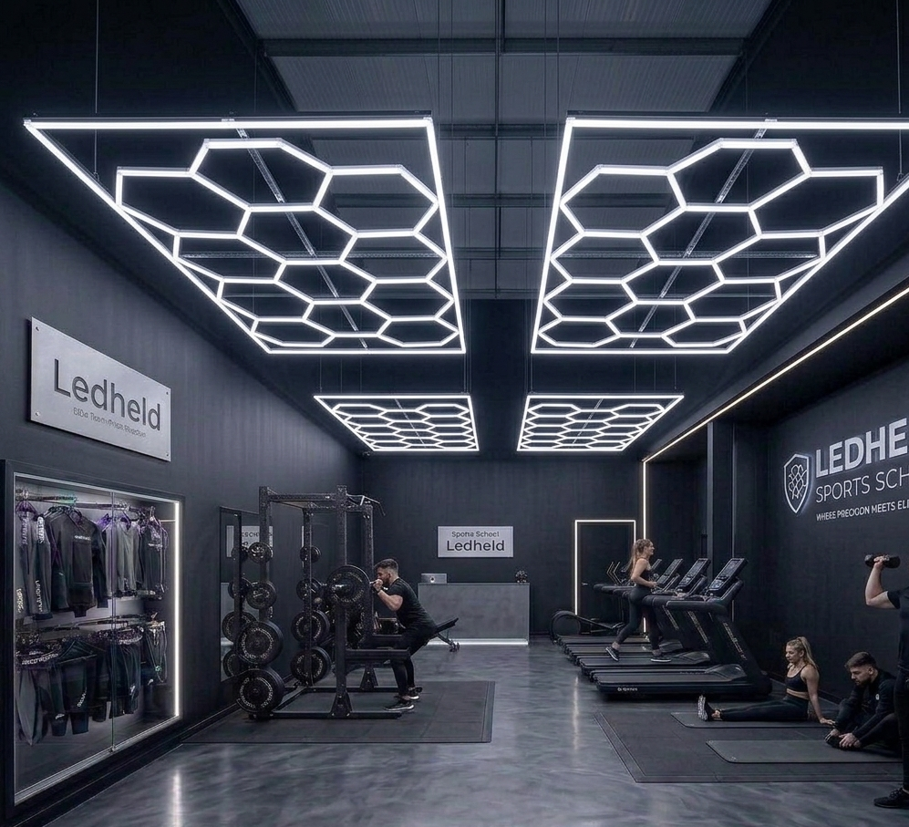 Hexagon LED Paneel – Professionele Honingraat Verlichting (485 x 244 cm)